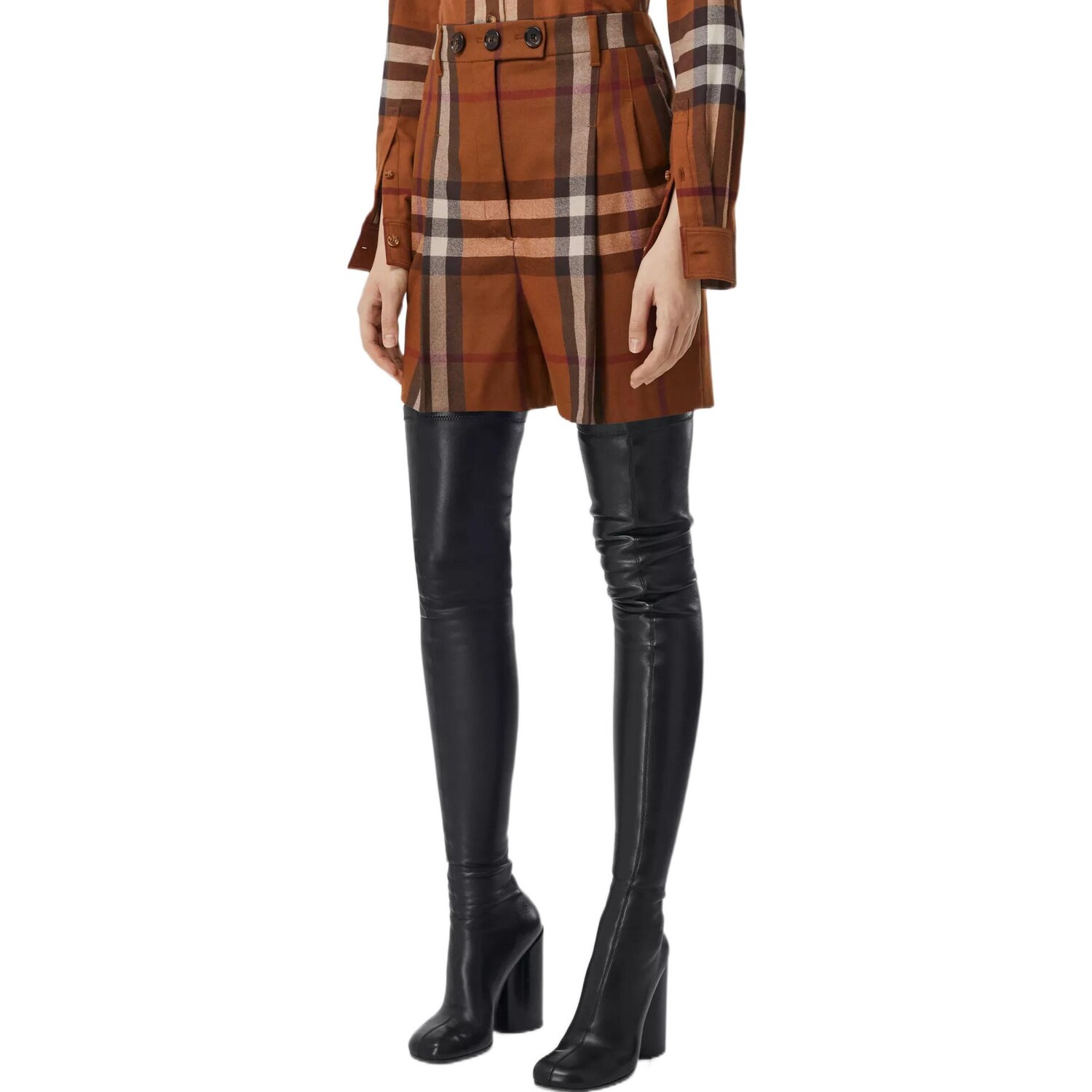 Шорты Burberry, женские, бежево-коричневый — фото 4