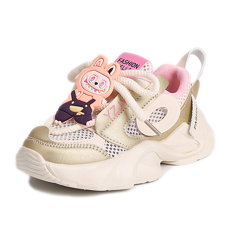 

Скользоустойчивые, износостойкие, дышащие низкие детские повседневные туфли Kids' AMICNIEGD, золото