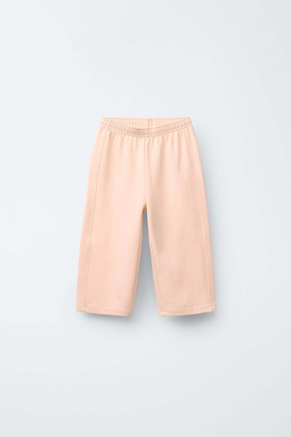 

Широкие брюки с замком ZARA, цвет Tangerine