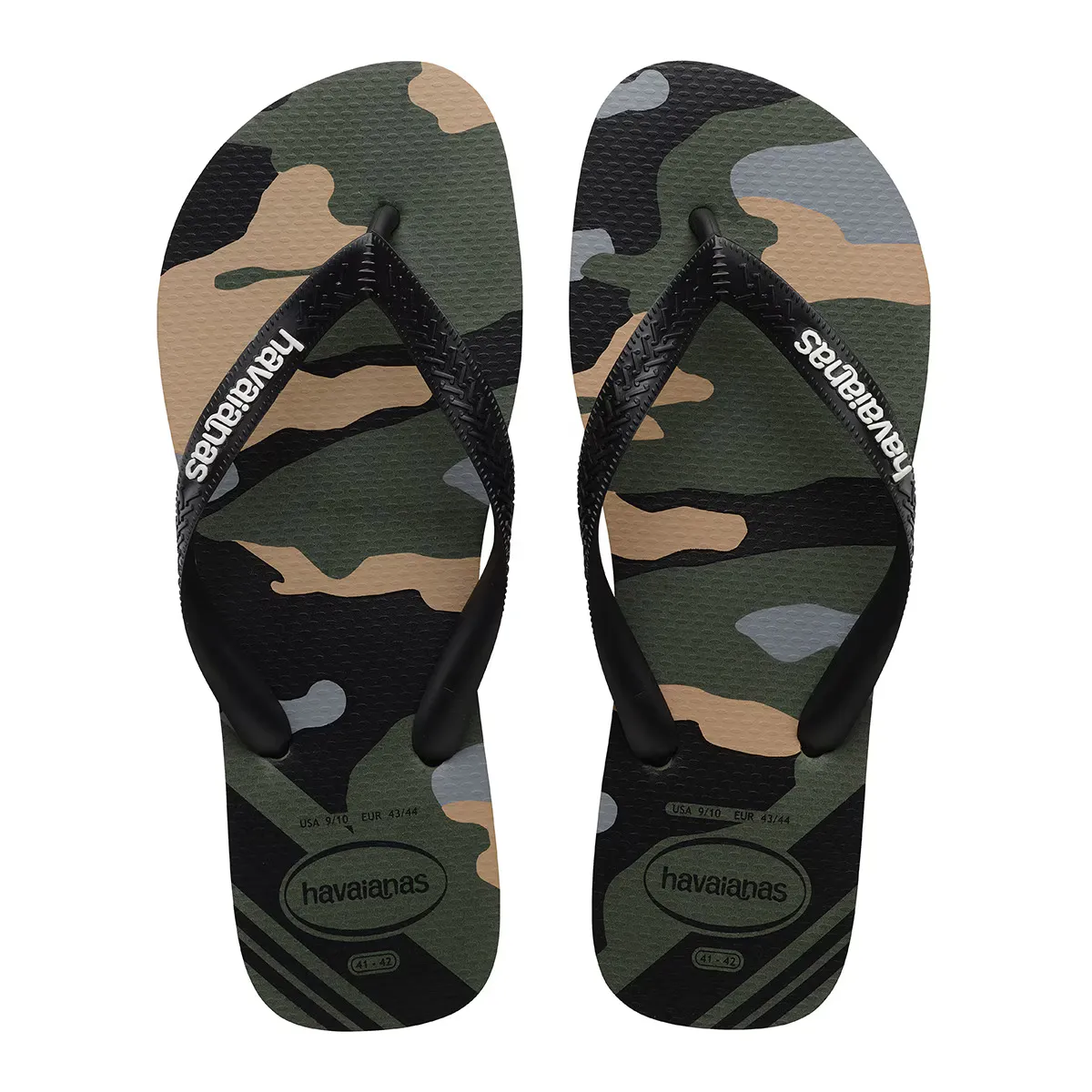 

Мужские топовые шлепанцы для плавания Havaianas, хаки