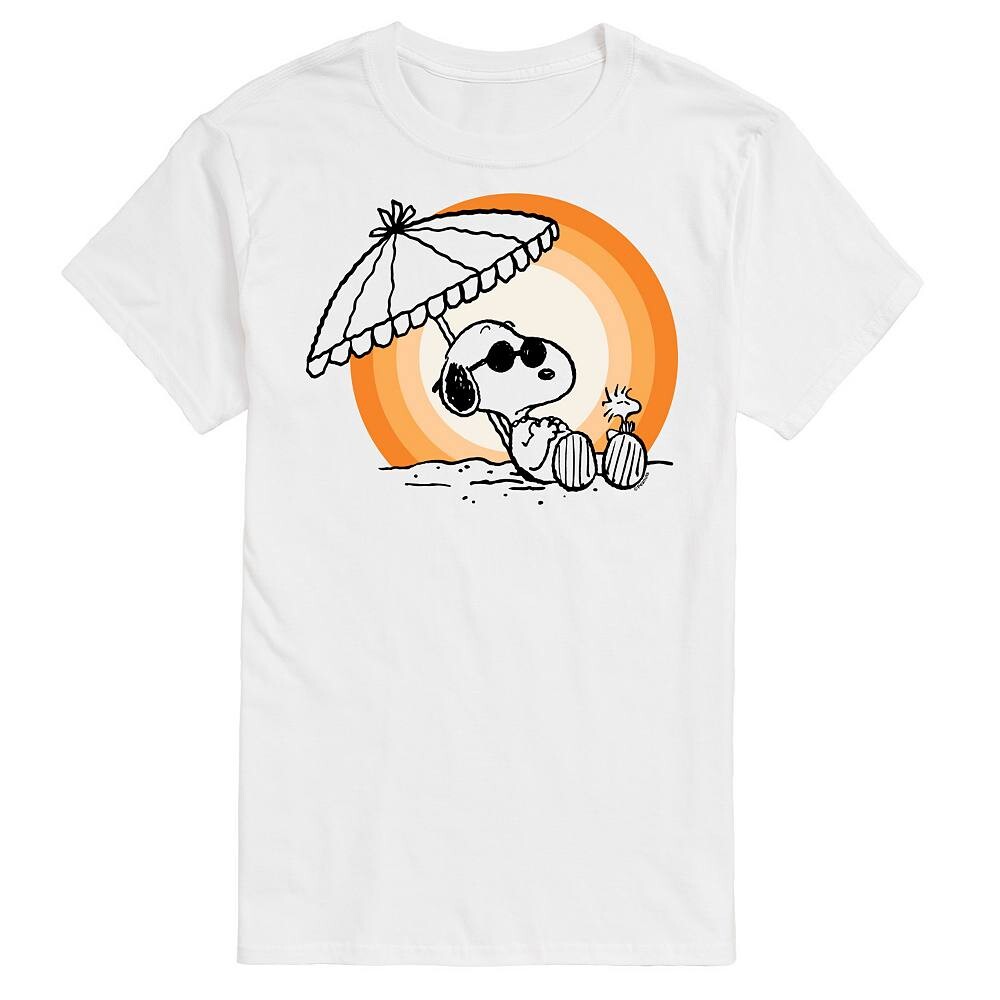 

Футболка с рисунком Big & Tall Peanuts Snoopy Sunset Licensed Character, белый