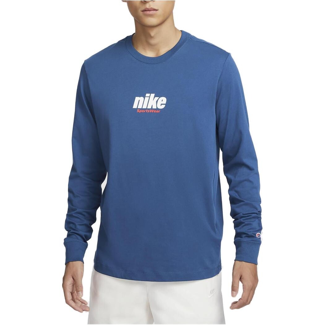 

Спортивная футболка мужская синяя Nike, синий