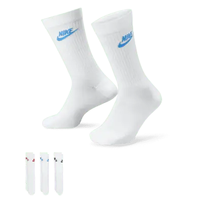 

Носки Nike Sportswear Everyday Essential Crew (3 шт), разноцветный