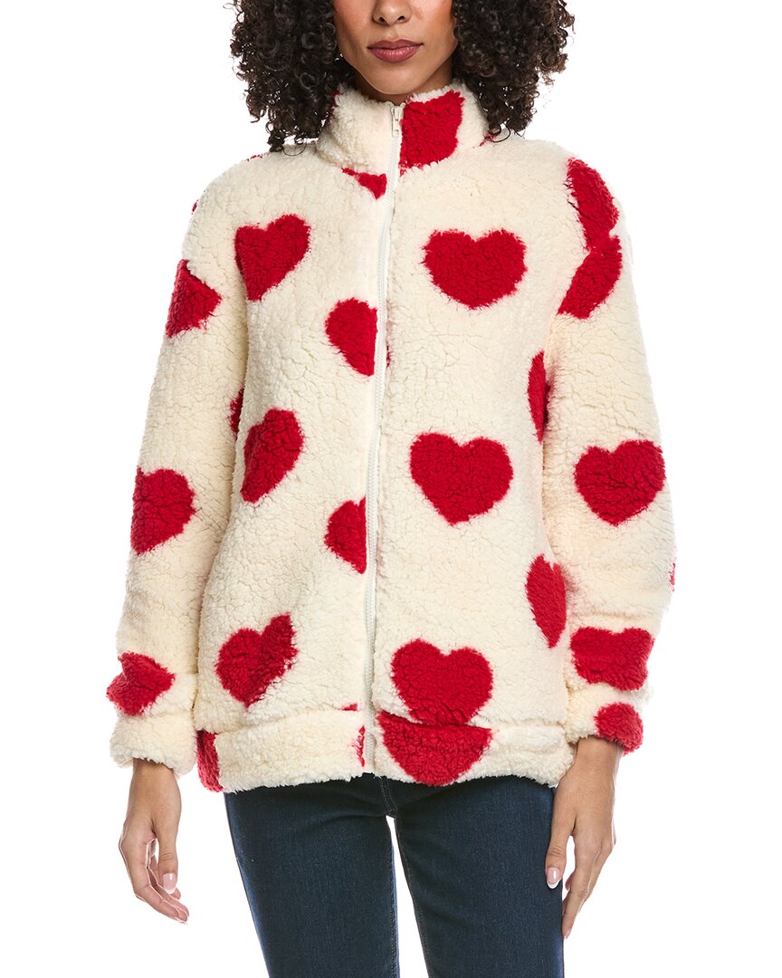 

Кардиган на молнии из флиса Madison Miles, белый