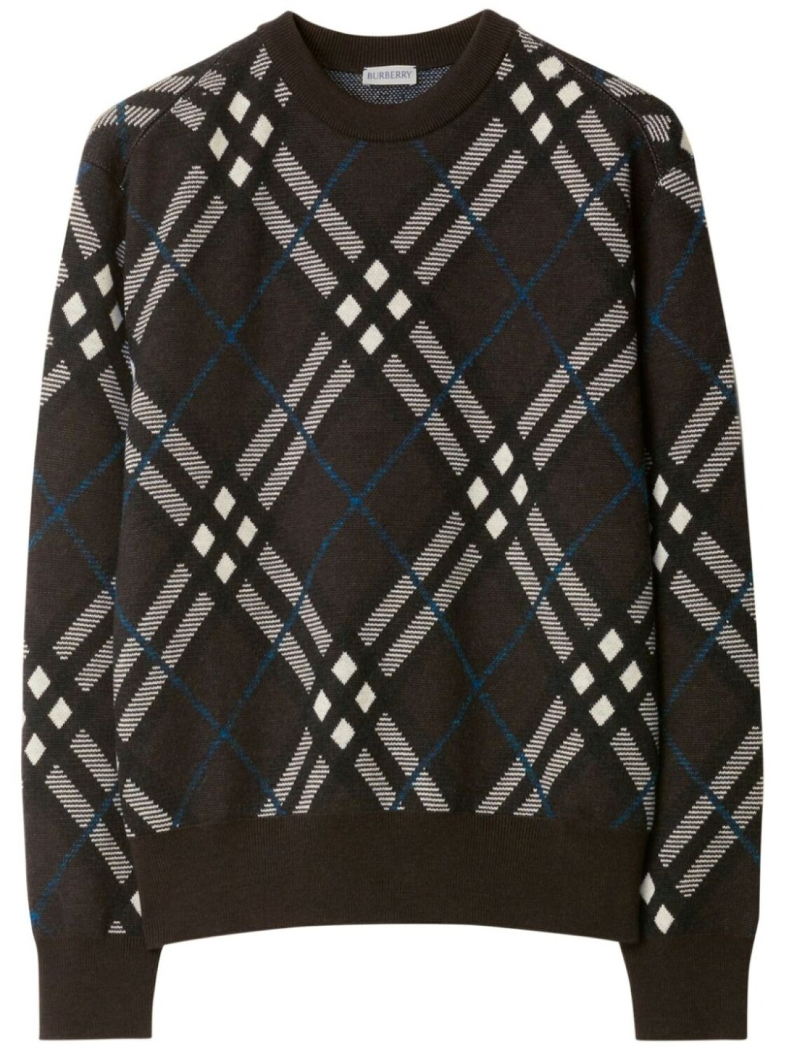 

Burberry толстовка в клетку, коричневый