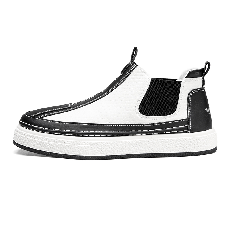 

NANJIREN Мужские челси ботинки бежево-черные, цвет Beige Black