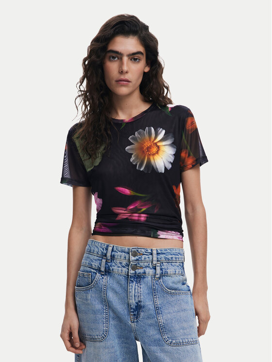 

Футболка обычного кроя Des Moines 25SWTK88 Desigual, черный