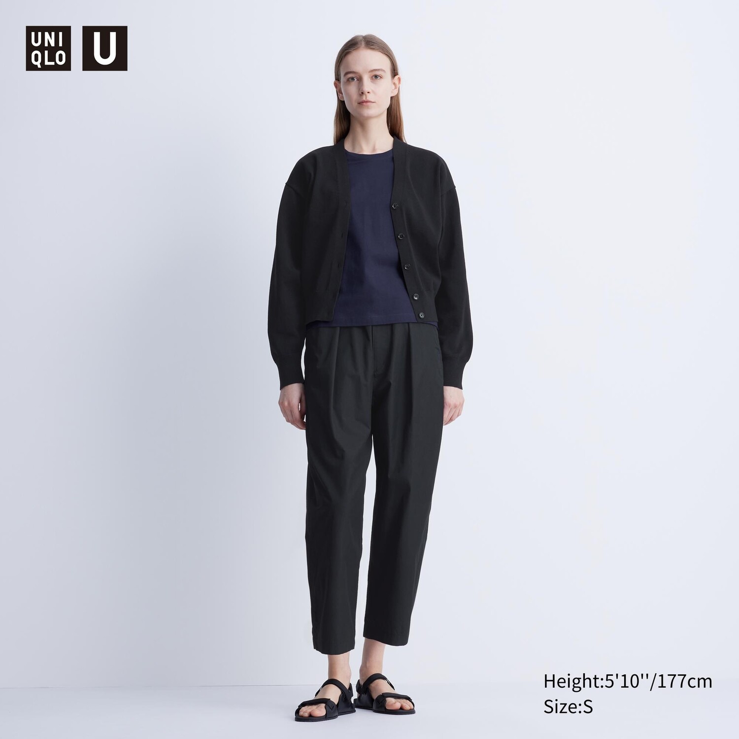 

Брюки-парашюты UNIQLO, черный