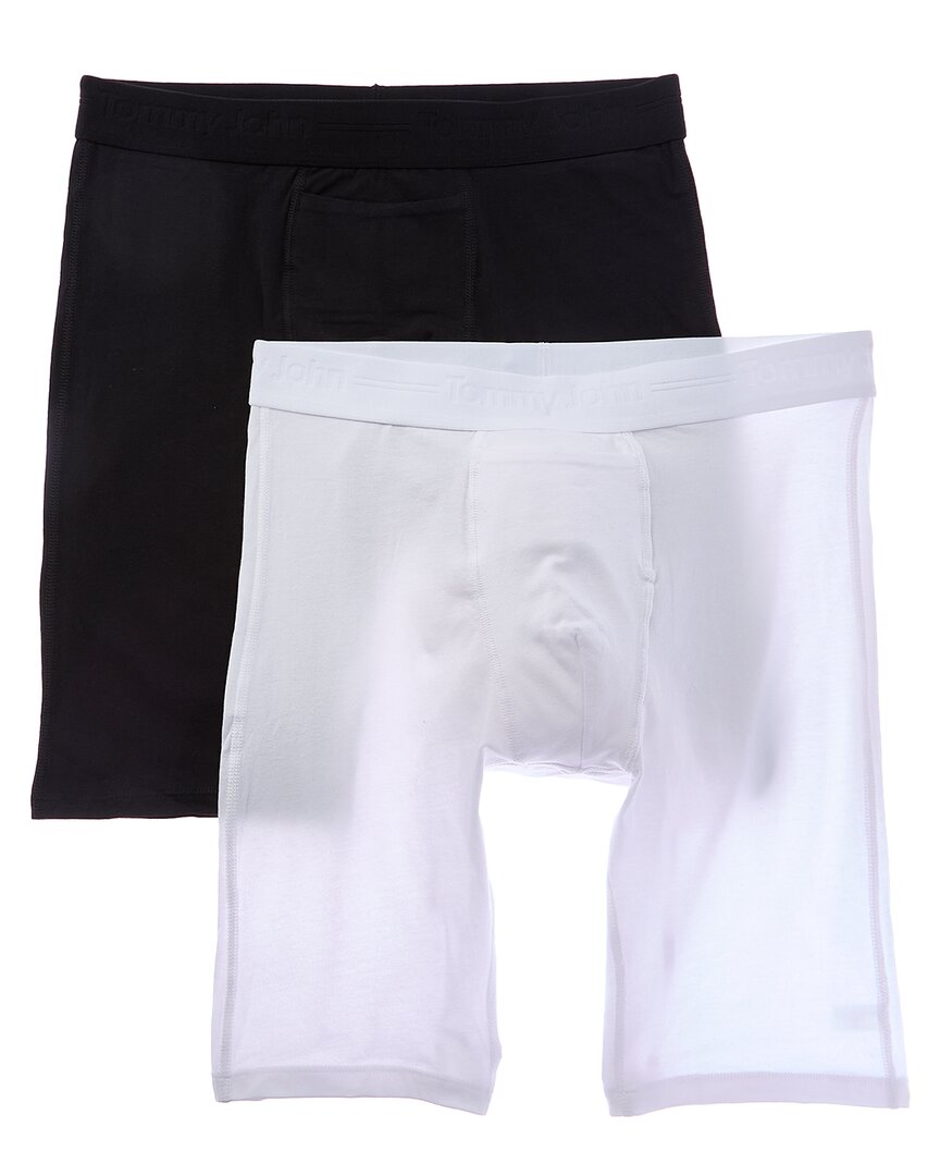 

Трусы-боксеры Tommy John 2pk Cotton Basics, черный