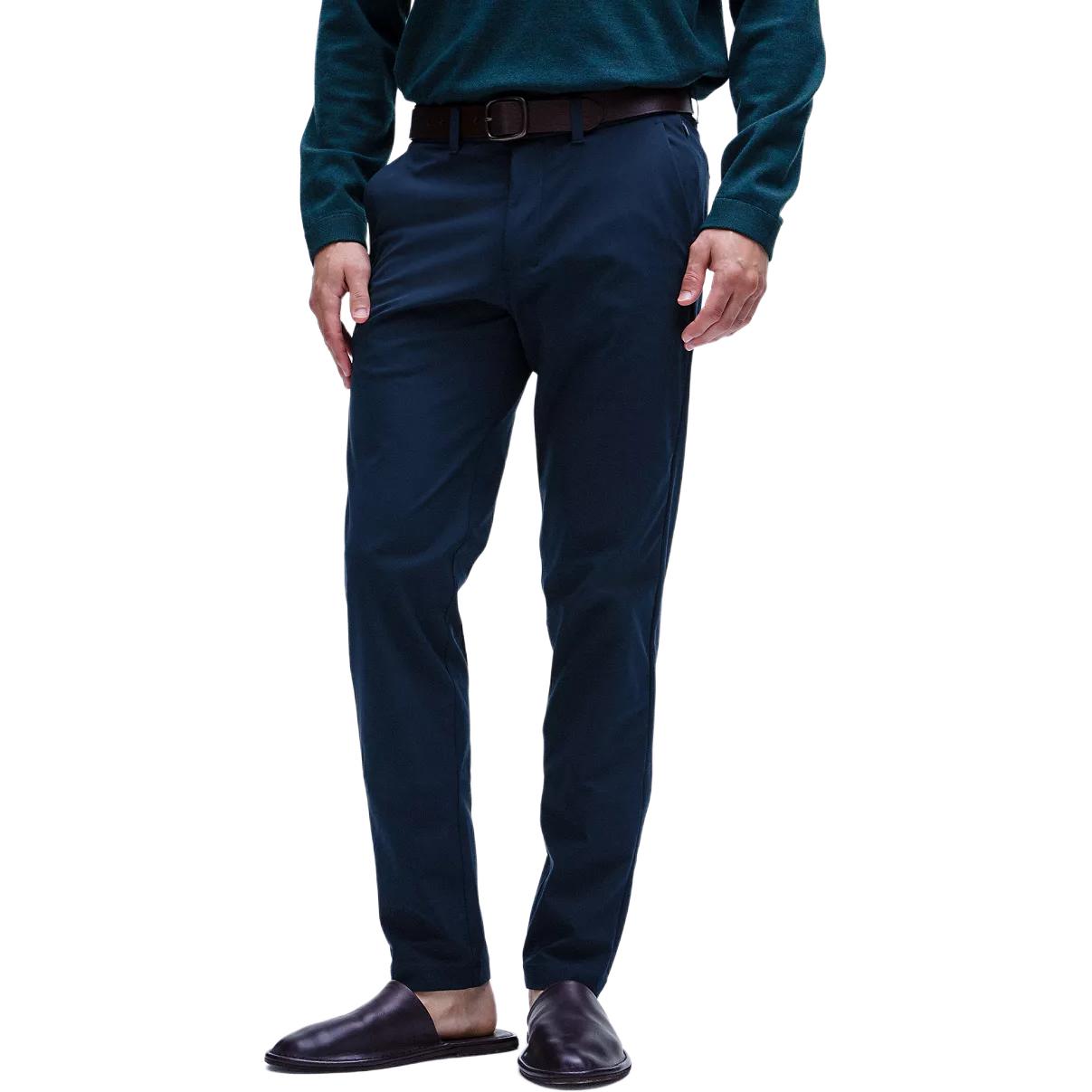 

Свободные брюки Slim Fit повседневные мужские Lululemon, синий/темно-синий