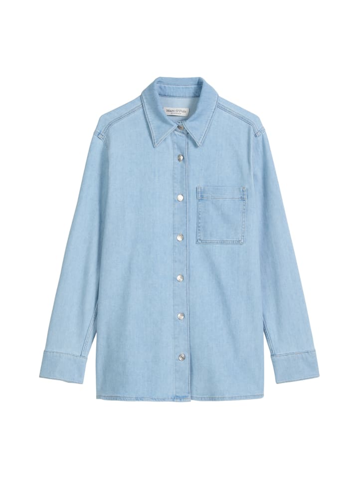 

Marc O'Polo Обычная джинсовая рубашка светло-голубого цвета