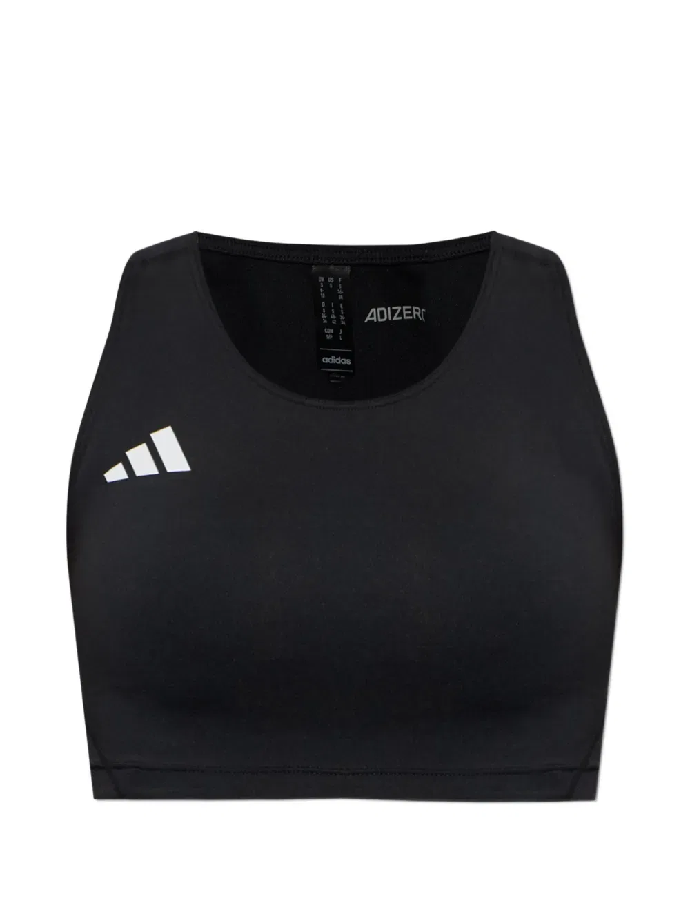 Топ с логотипом Adizero Adidas, черный
