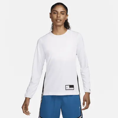 

Футболка Nike Women's Dri-FIT Warm-Up Basketball Top, цвет White/Black/Black