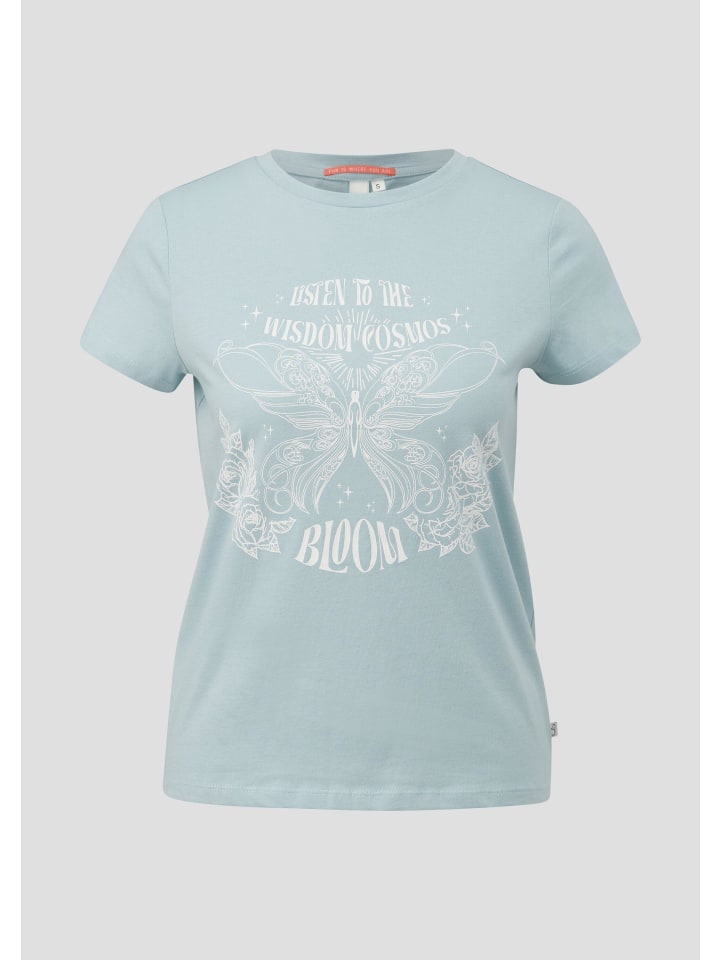 

QS Футболка 61D0_светло-бирюзового цвета, Зеленый, QS Футболка 61D0_светло-бирюзового цвета