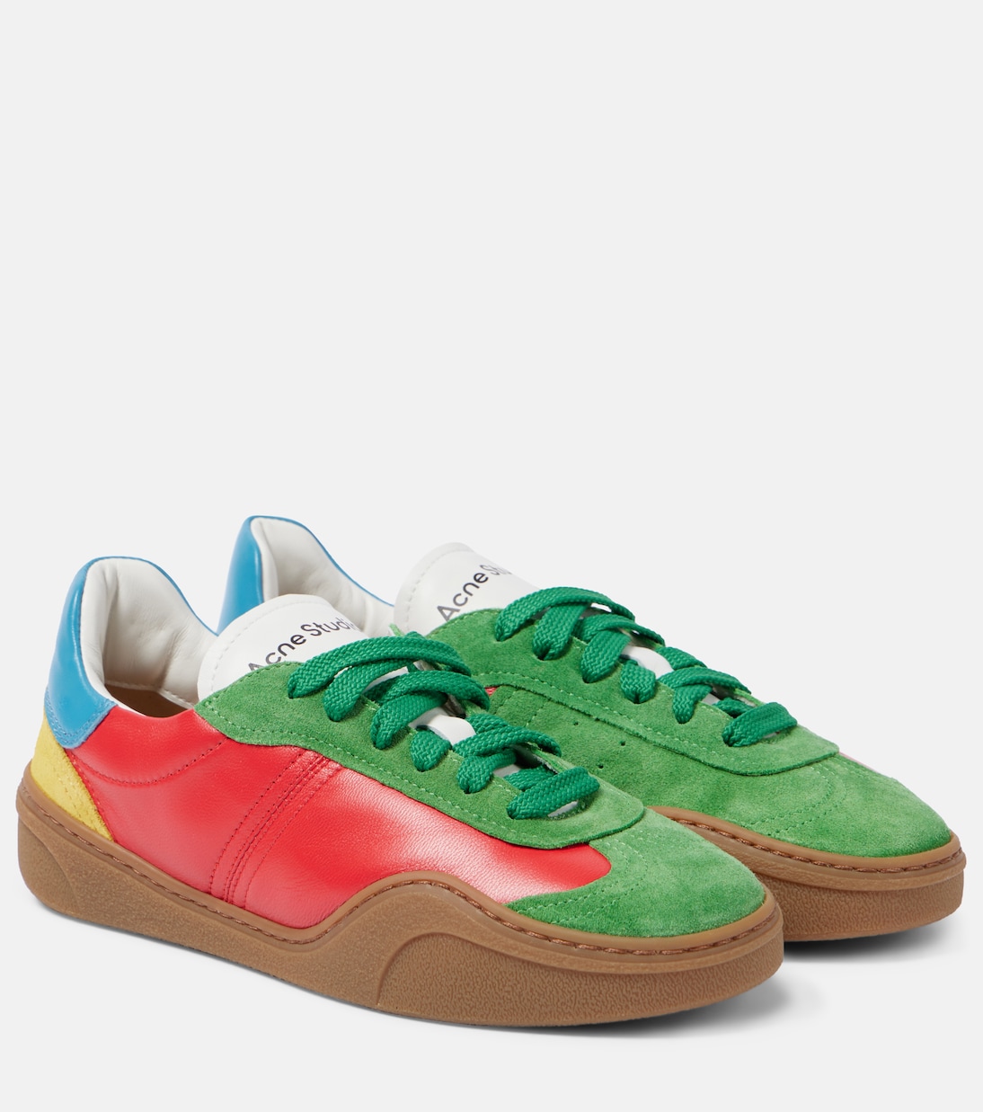 Кожаные кроссовки Bars Acne Studios, разноцветный