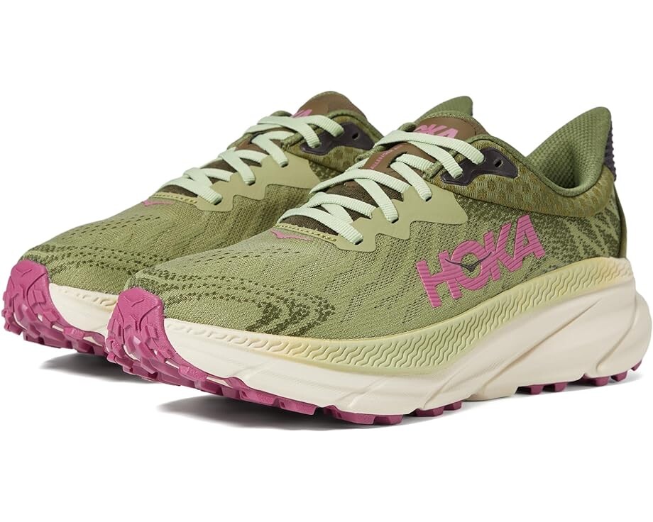 

Кроссовки Hoka Challenger 7, цвет Forest Floor/Beet Root