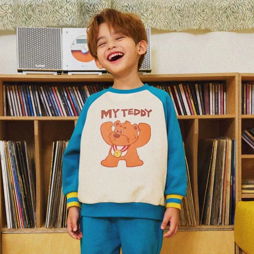 Мужской флисовый свитшот My Teddy MINIDOU разноцветный