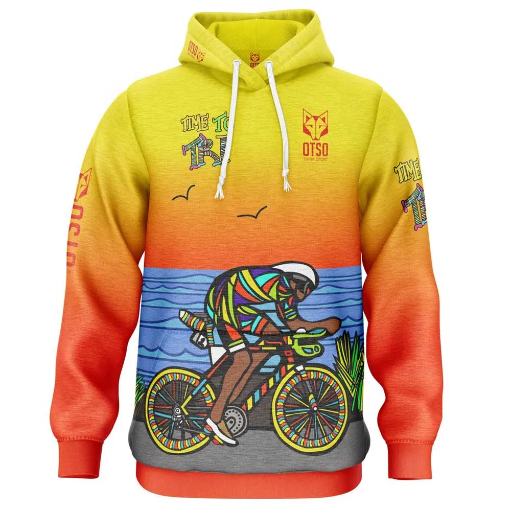 

Худи Otso Time to tri Man Bike, желтый
