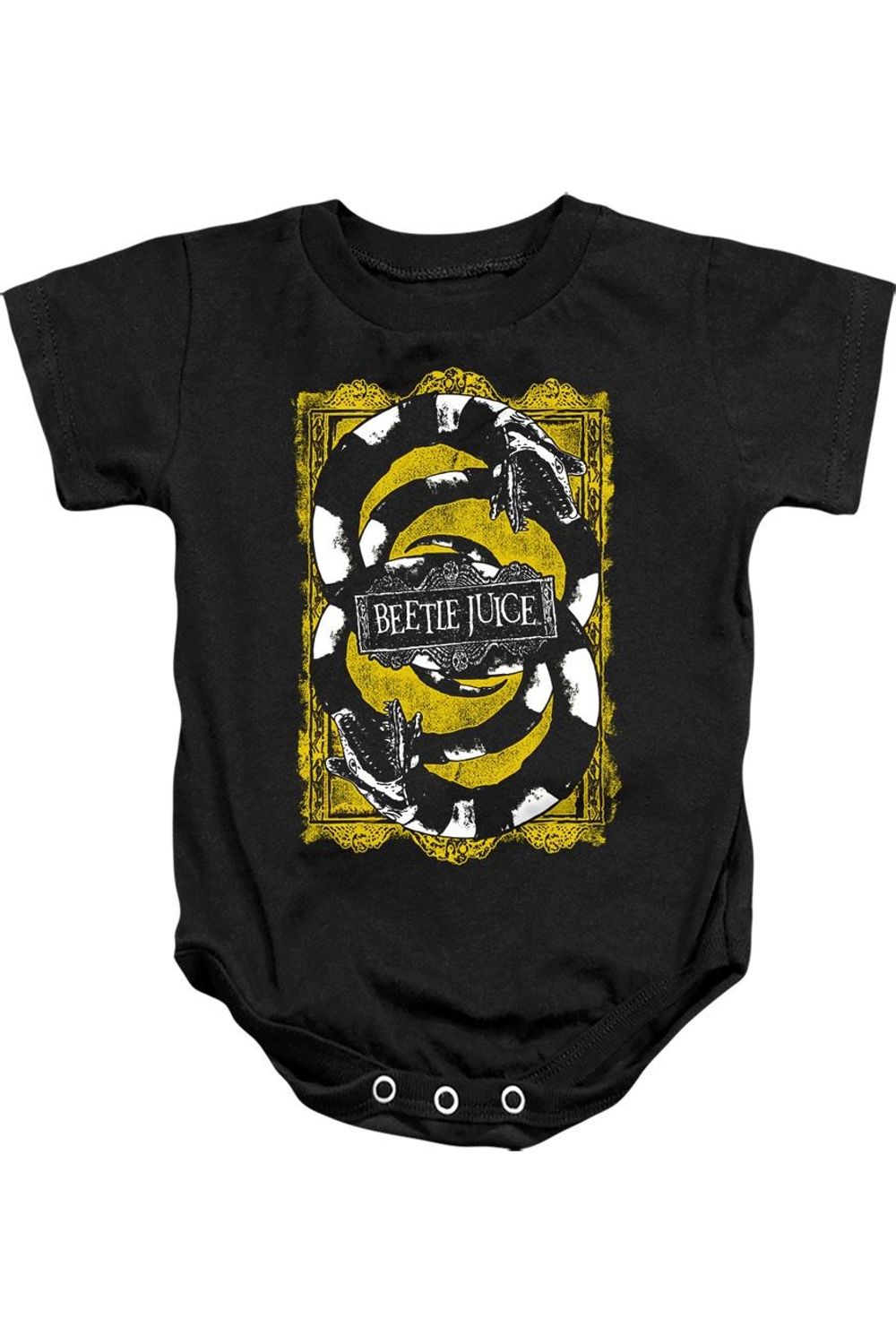 

Детский комбинезон "Битлджус: У нас черви" Gildan, черный