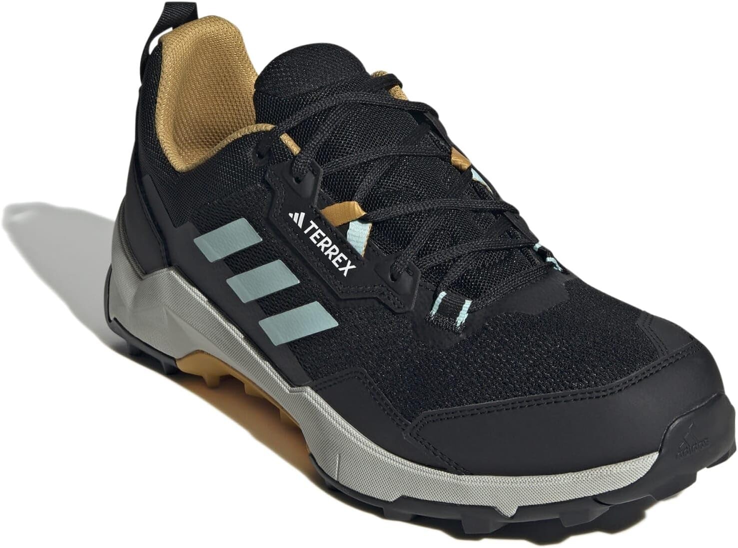 

Походная обувь Terrex AX4 adidas, цвет Core Black/Semi Flash Aqua/Preloved Yellow