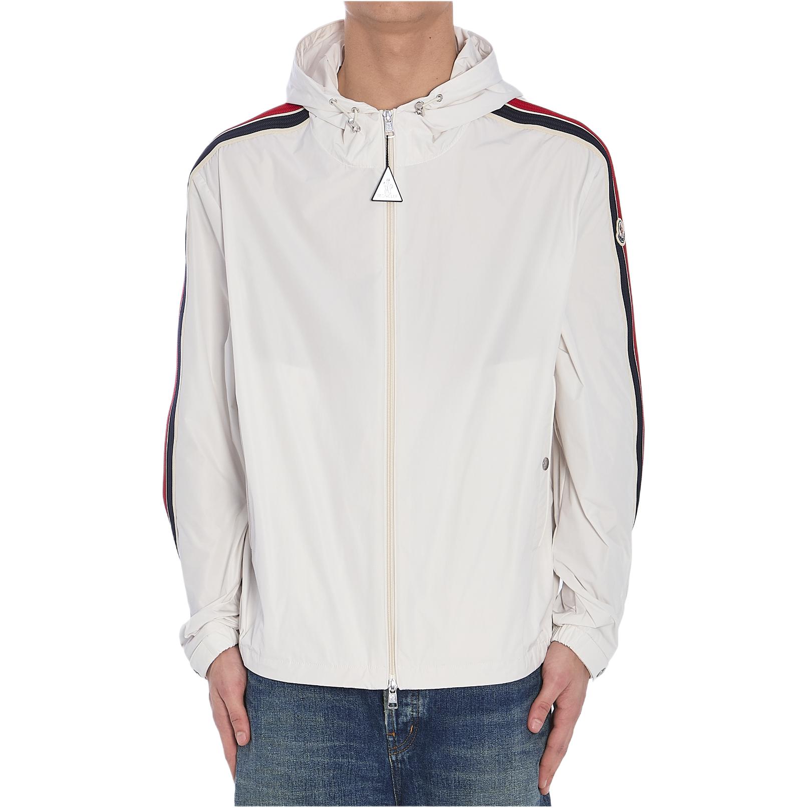 Moncler Застегивающаяся на молнию толстовка с капюшоном, White — фото 4