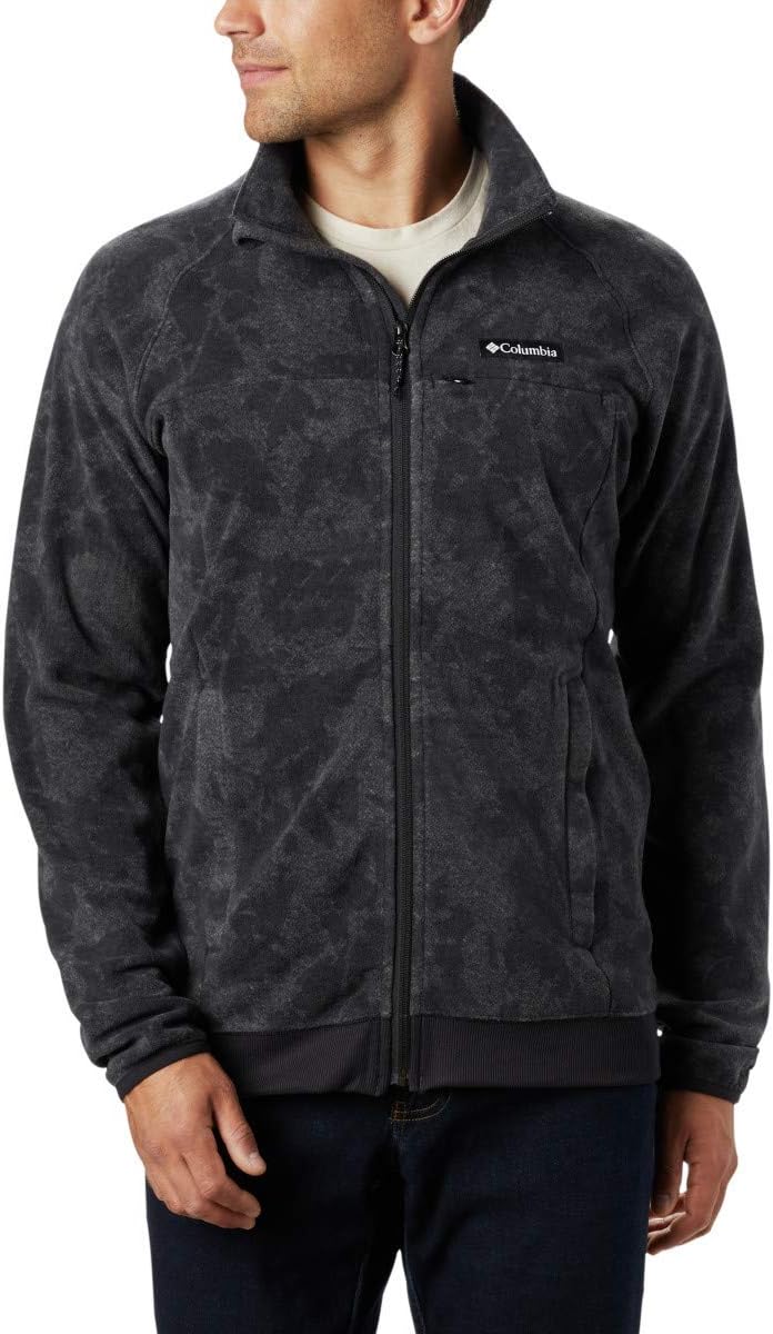 

Columbia мужская флисовая куртка Crater Summit с принтом, Black Snowy Caps