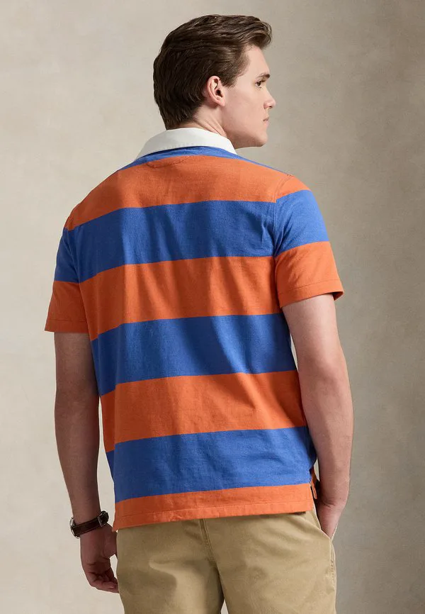 Классическая рубашка-поло с коротким рукавом для регби Polo Ralph Lauren, Solar Sky/Modern Royal — фото 3