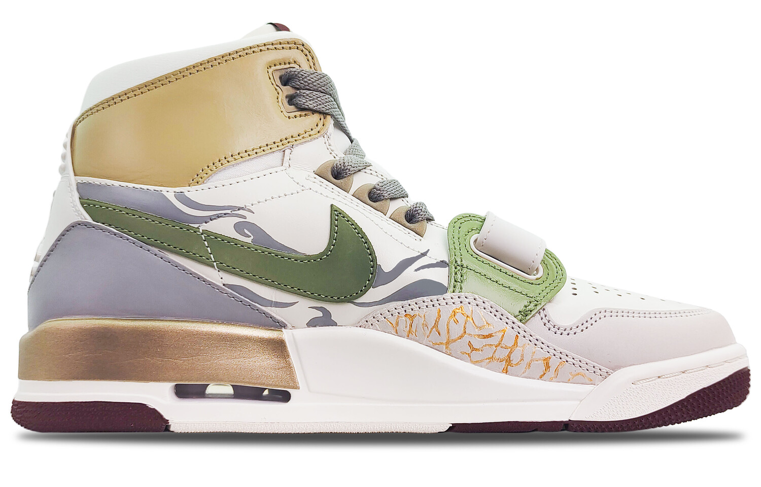 Мужские баскетбольные кроссовки Jordan Legacy 312 Vintage, Gray/White — фото 2
