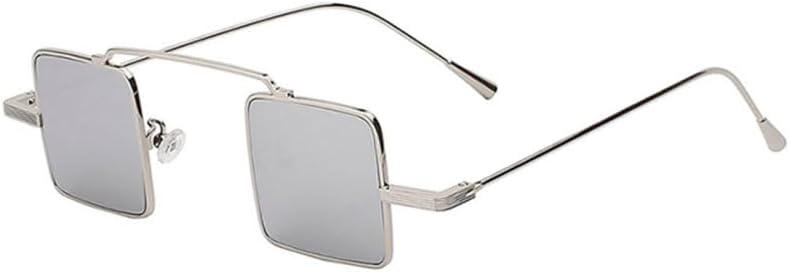 

Стильные маленькие металлические солнцезащитные очки в стиле стимпанк для мужчин и женщин, винтажные солнцезащитные очки, уличная мода, защита от ультрафиолета UV400 TYUVIVO, Silver Mirror