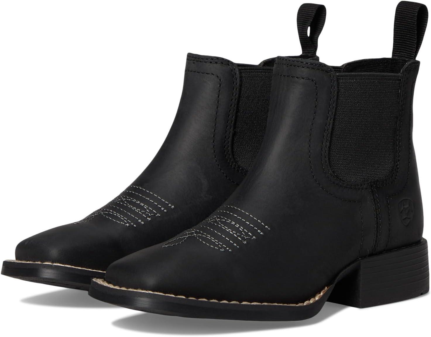 

Ботинки Ariat Kids Booker Chelsea Wide Square Toe Western Boots, Tricorn Black