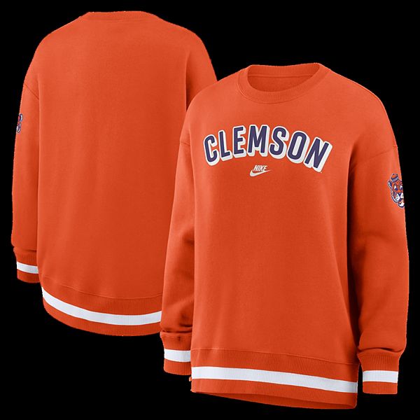 Женский оранжевый свитшот Clemson Tigers Oversized Legacy Phoenix Nike — фото 2