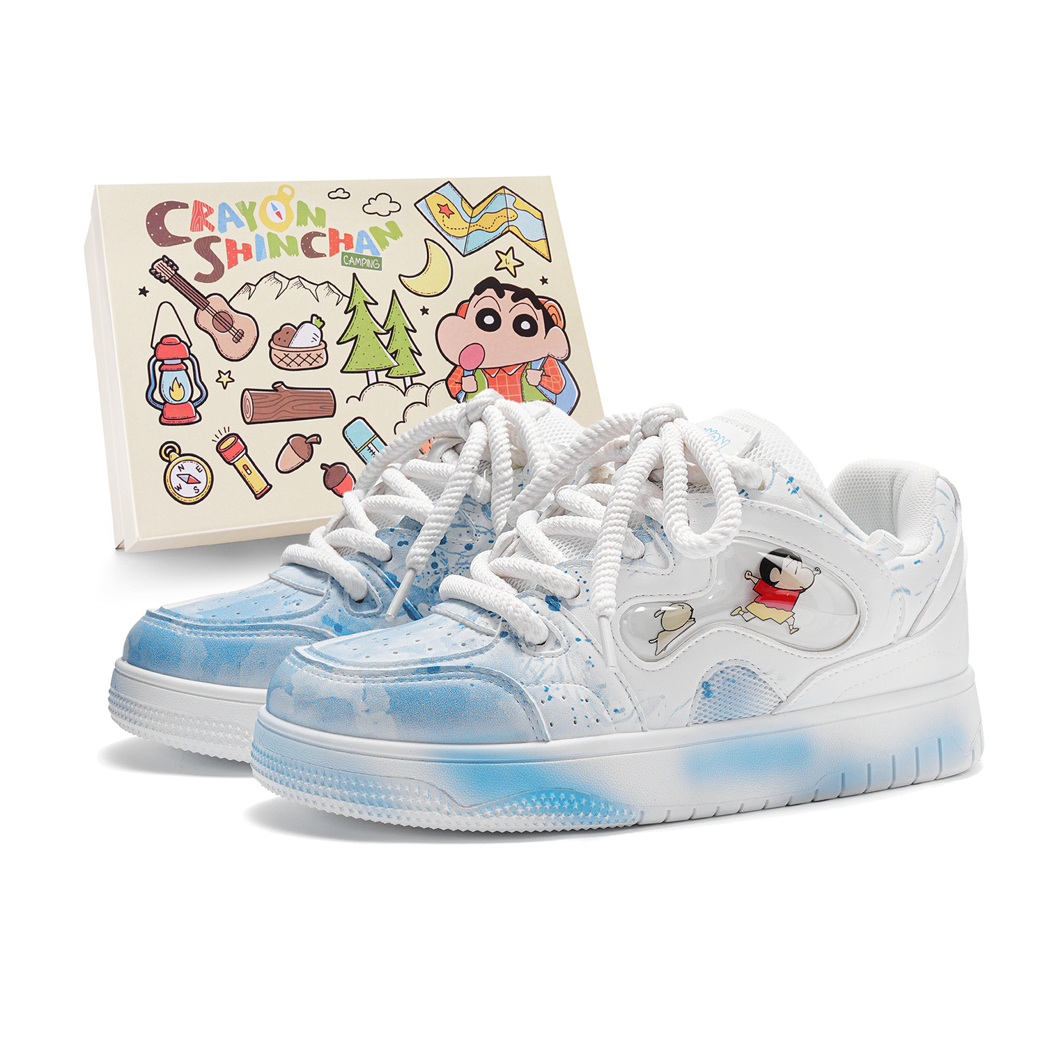 

Crayon Shinchan Кроссовки для скейтбординга унисекс Panspa Blue мужские, цвет Panspa Blue (Men's)
