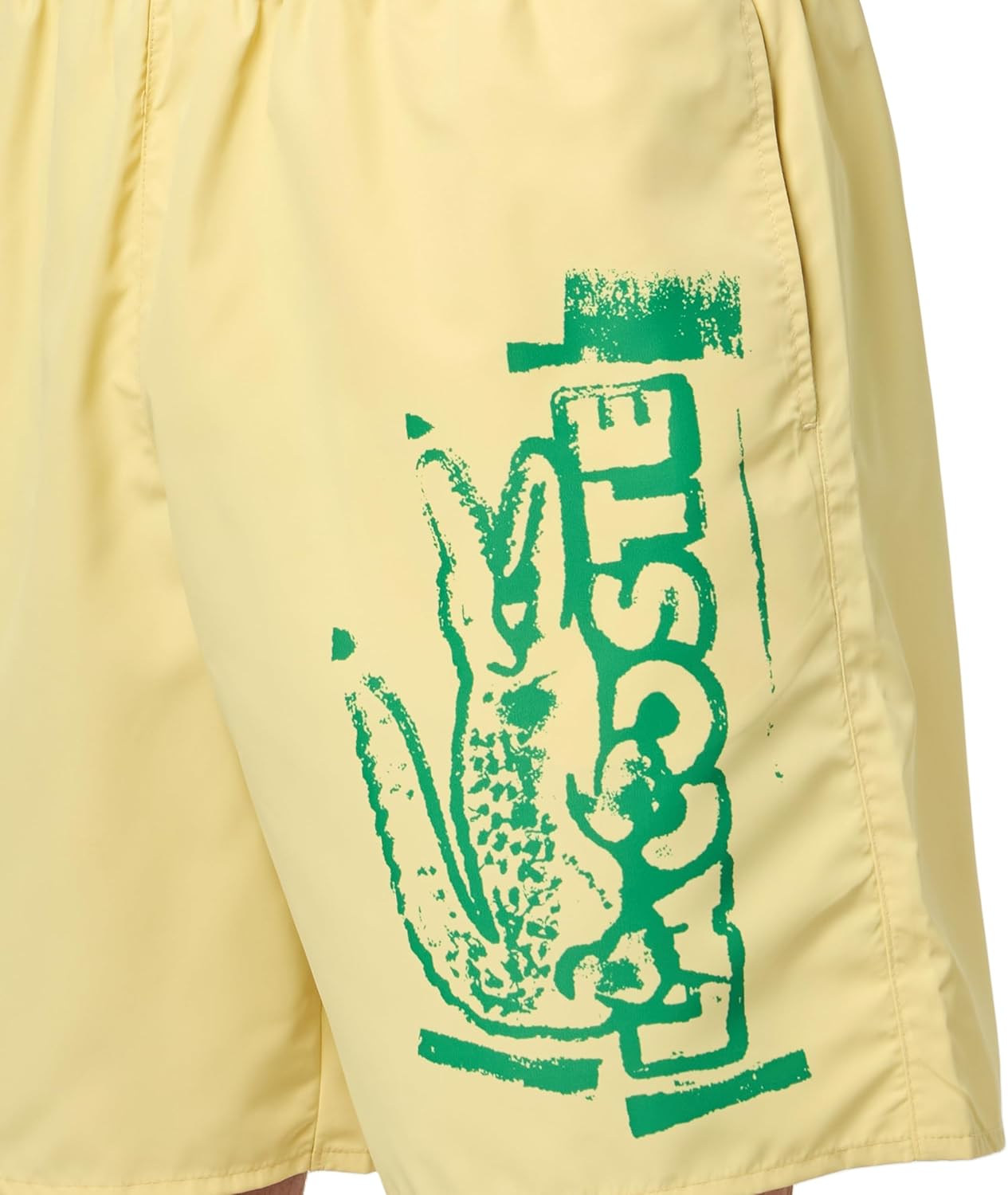 Мужские шорты Lacoste с принтом Stamp, Yellow & Green — фото 3