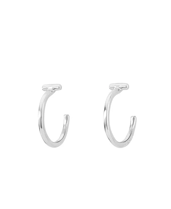 

Металлические серьги-кольца Unode50, silver