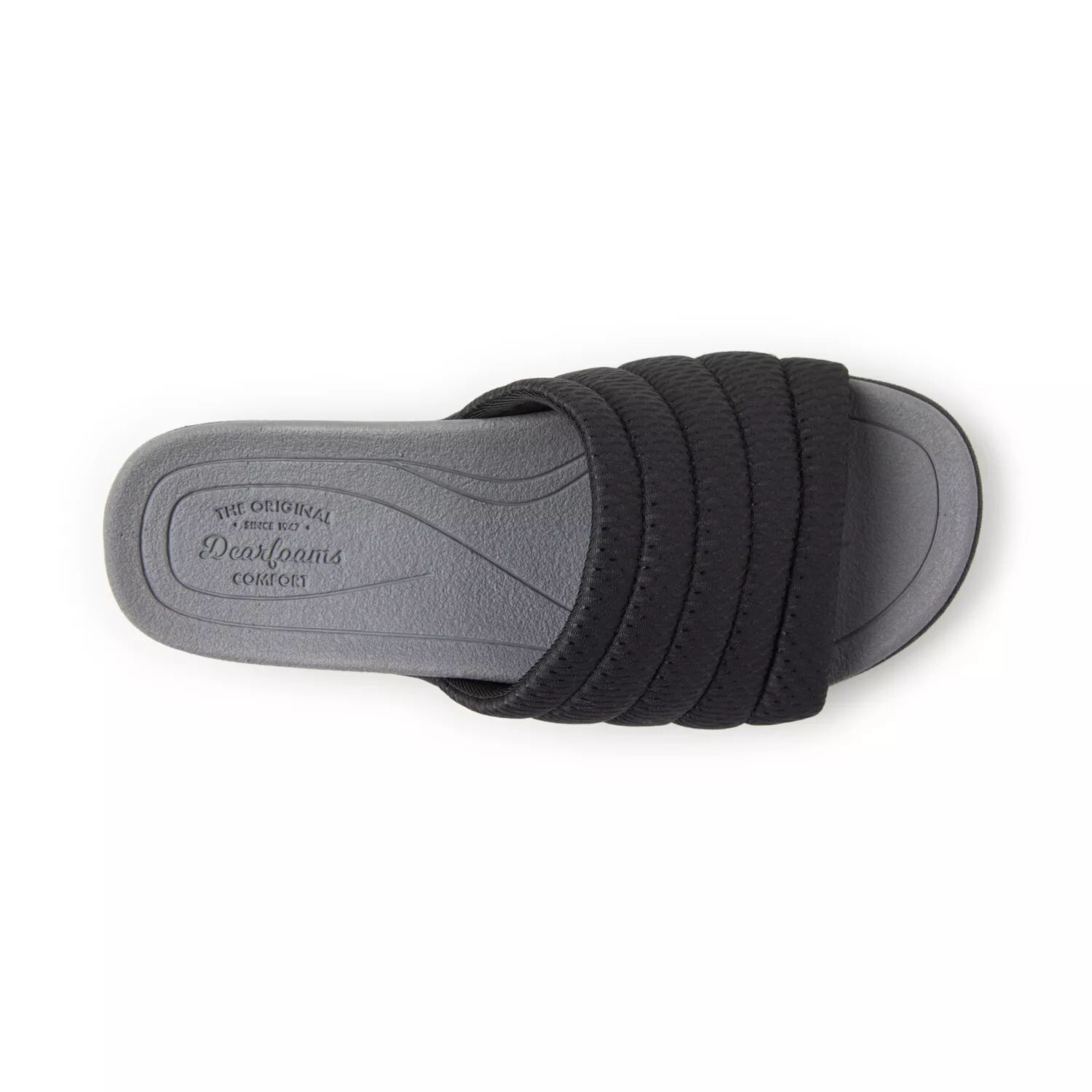 Женские шлепанцы Original Comfort от Dearfoams Emma с низким содержанием пены Dearfoams, серебряный — фото 3