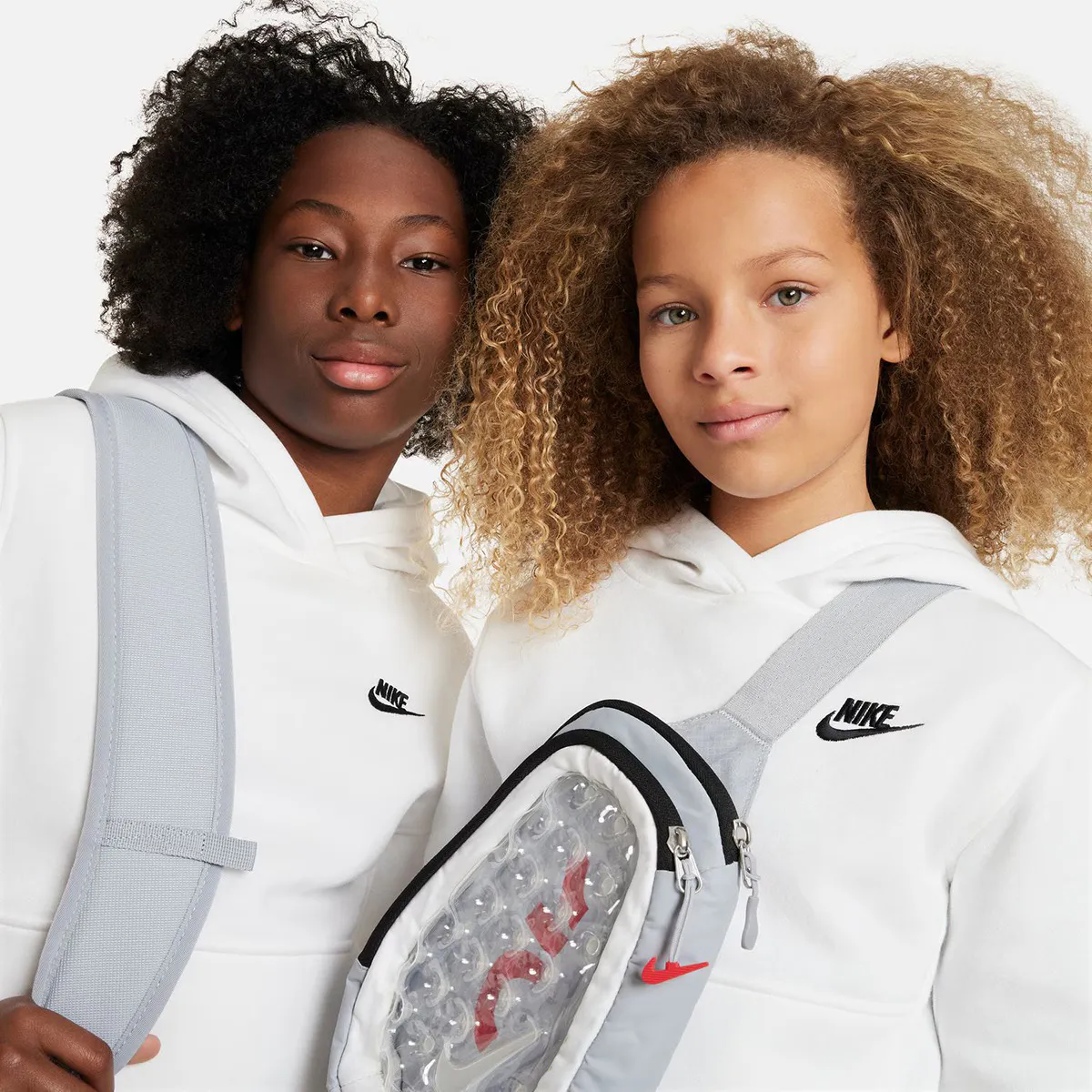 Детская флисовая толстовка Nike Sportswear Club, белый — фото 4