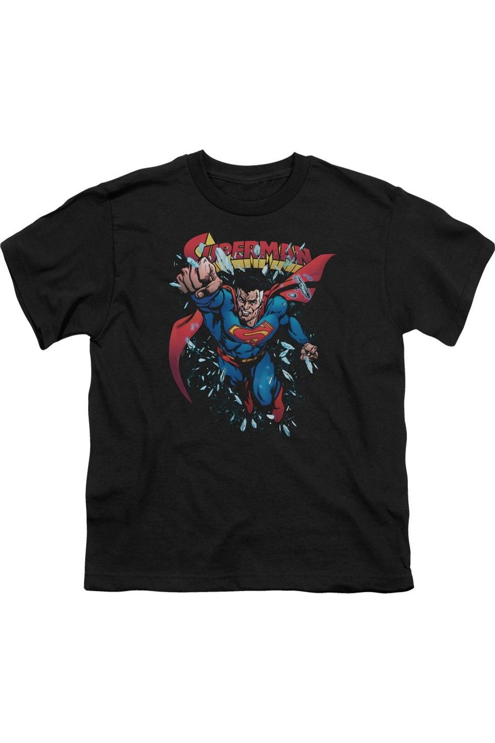 

Футболка с коротким рукавом для детей "Супермен Старик Кал" Gildan, черный