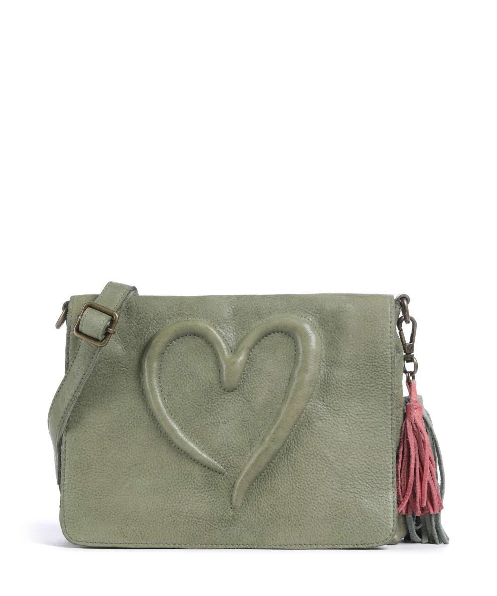 

Сумка Herzweg 3 из зернистой кожи Taschendieb Wien, зеленый