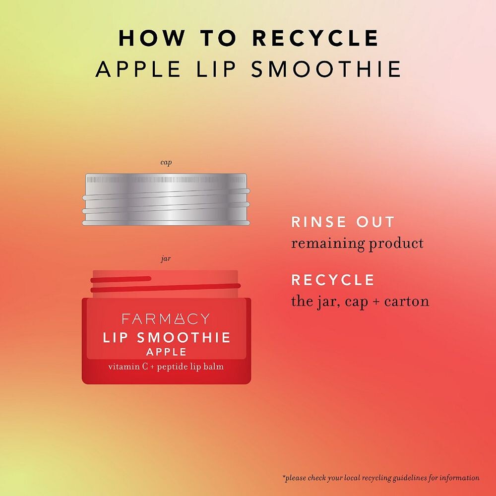 Farmacy Lip Smoothie Бальзам для губ с витамином С и пептидами, цвет Pear Kiwi — фото 3