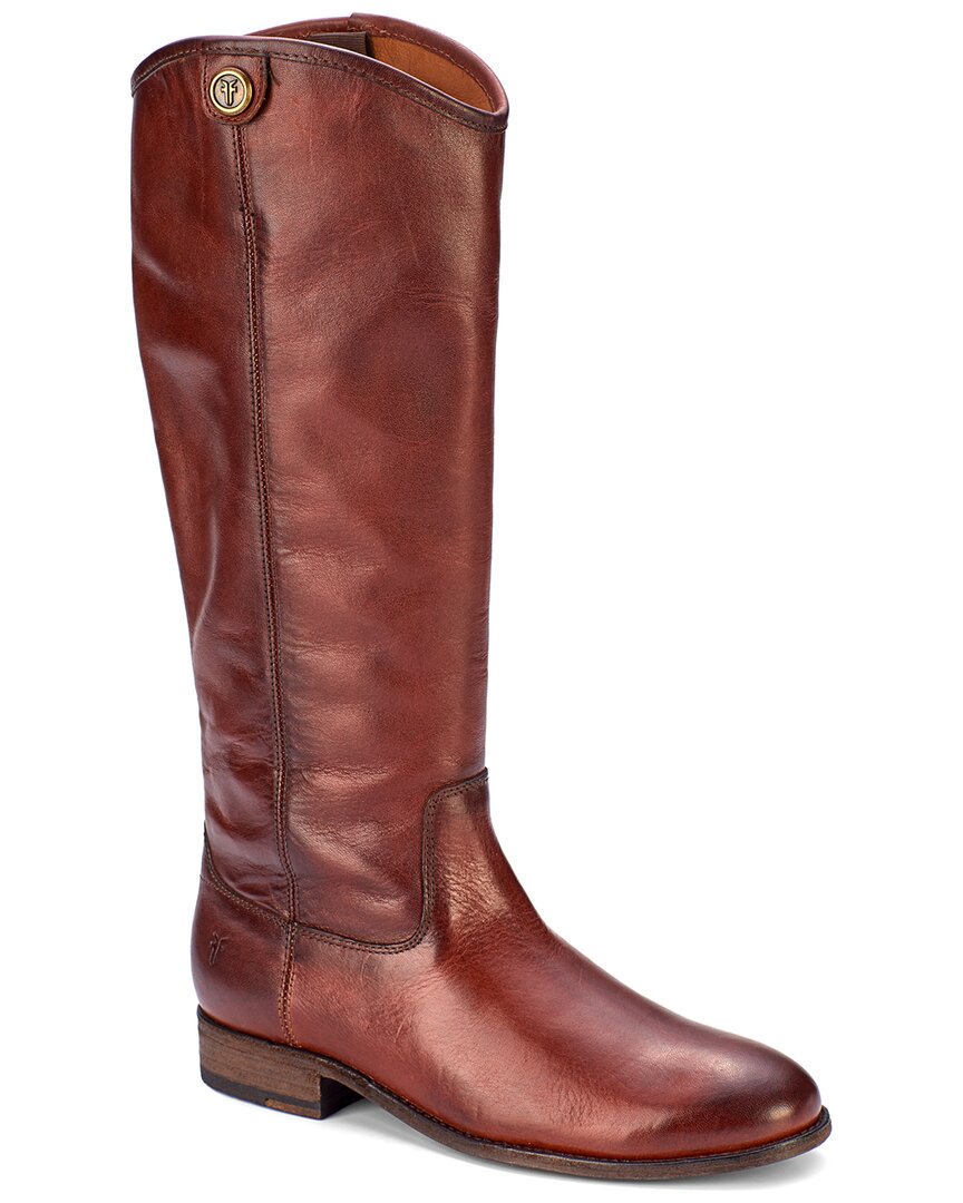 Frye Melissa Button 2 Широкие кожаные сапоги, коричневый