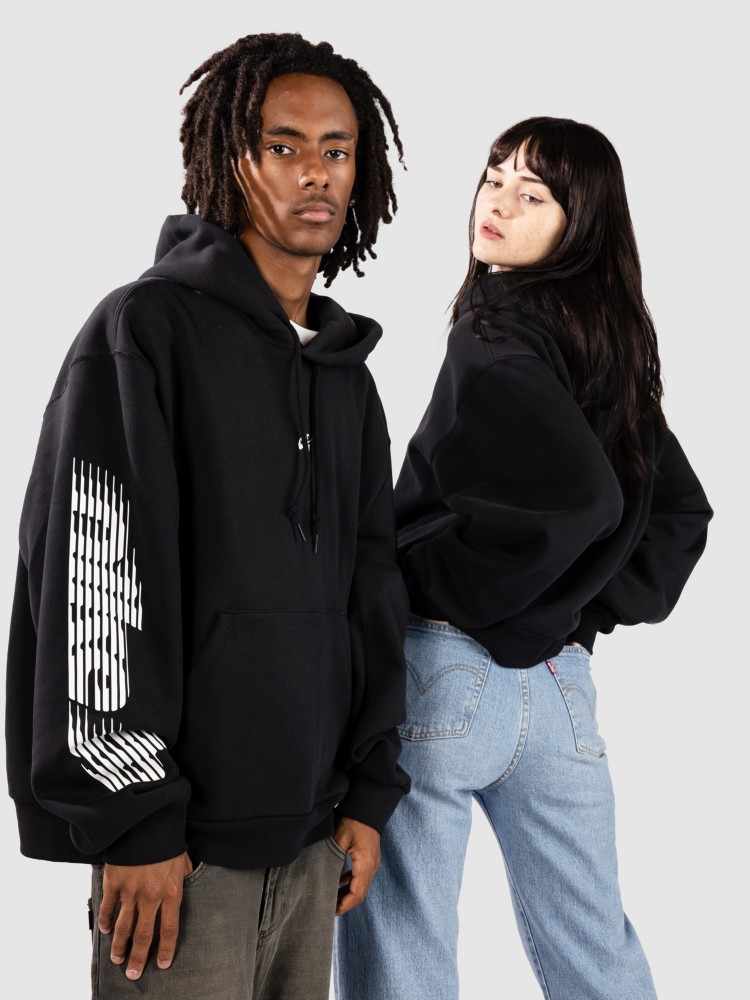 Худи Nike Sb Flc Po Hd Bb Ssnl Gfx Hoodie, black/white — фото 2