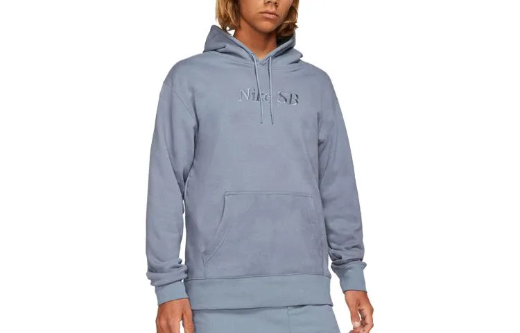 Nike Толстовка мужская с капюшоном, цвет Slate Gray/Slate Blue