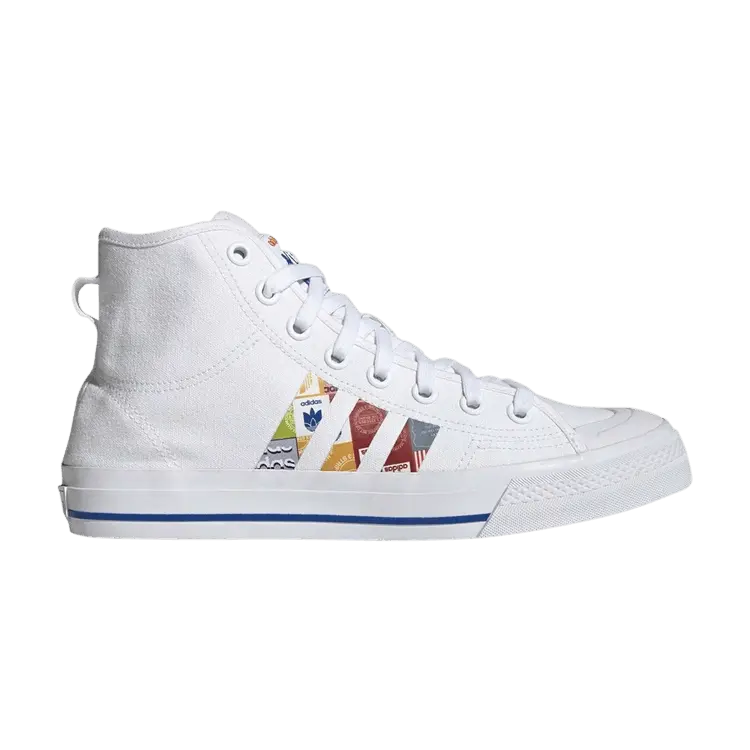

Кроссовки adidas Nizza High RF 'Graphic Design', белый