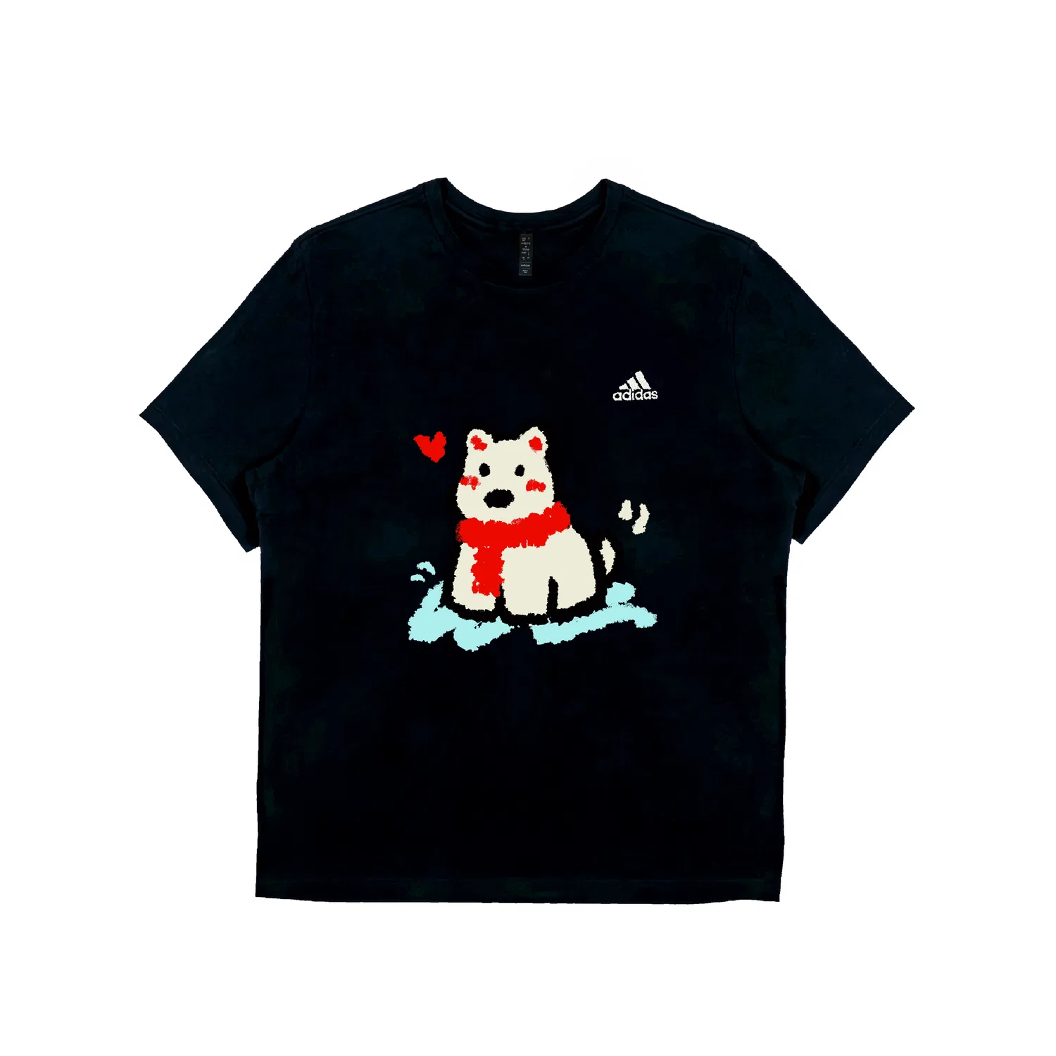 Футболка MUST HAVES унисекс черная с круглым вырезом Adidas, Black