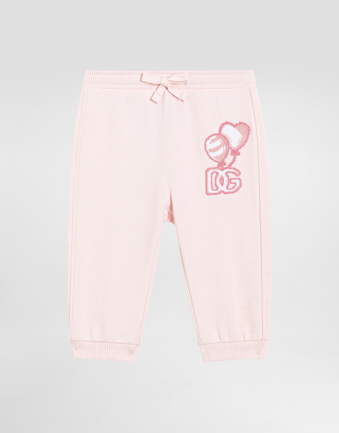 

Флисовые джоггеры с нашивкой Dolce&Gabbana, розовый