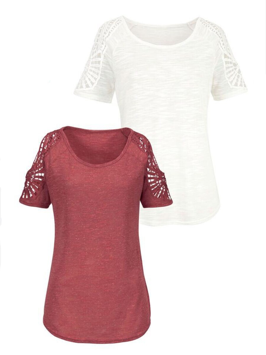 

Футболка VIVANCE Shirt, цвет blood red/natural white