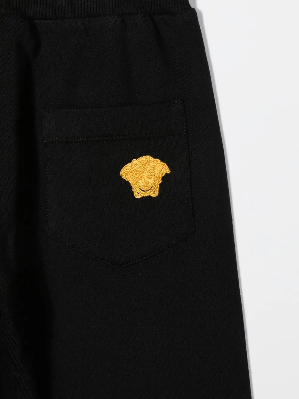 Спортивные брюки с вышивкой Medusa Versace Kids, черный — фото 3
