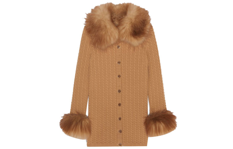 

Платье с длинными рукавами женское бежевое Saint Laurent