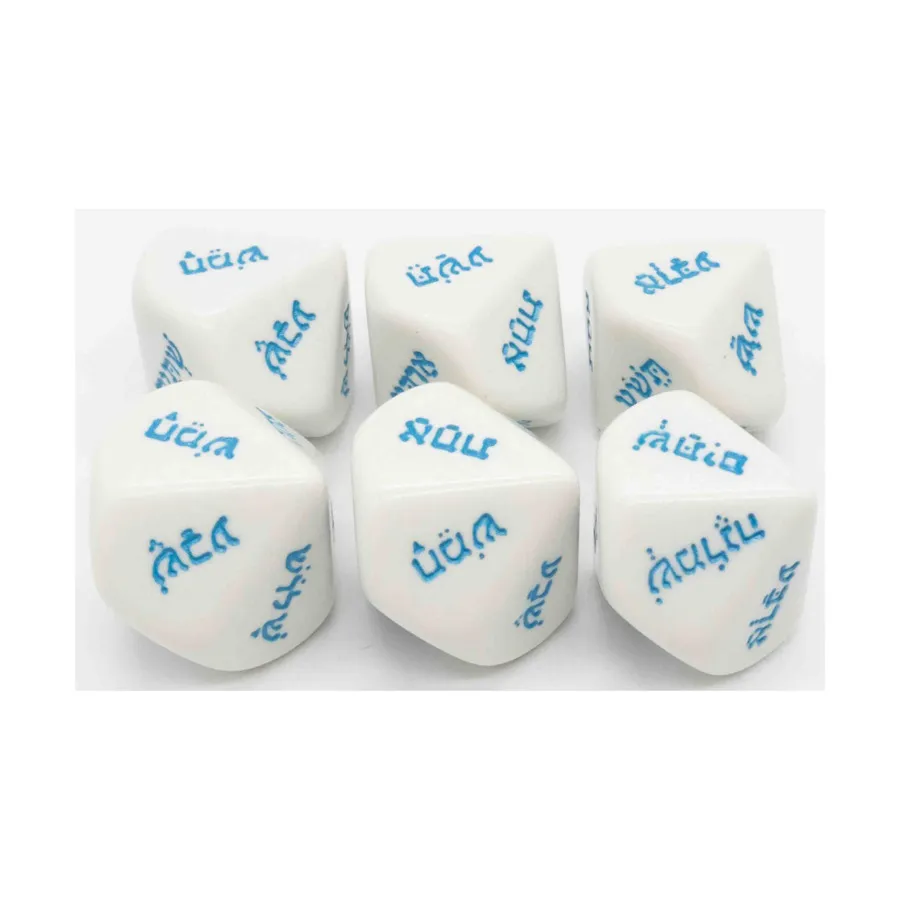 

Игральные кости d10, 20 мм (слова на иврите) (6), Dice - Foreign Language Dice
