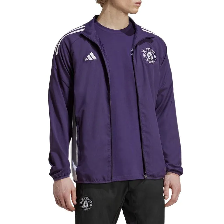 Куртка Manchester United мужская Adidas, фиолетовый — фото 4